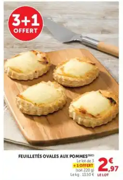 U Express Feuilletés ovales aux pommes offre