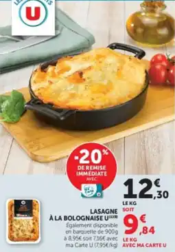 U Express Lasagne à la bolognaise u offre