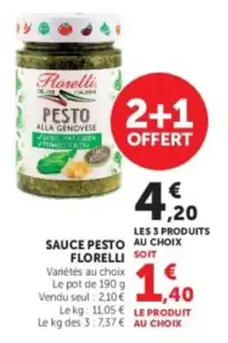 U Express Sauce pesto florelli offre