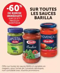 U Express Sur toutes les sauces barilla offre