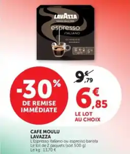 U Express Cafe moulu lavazza offre