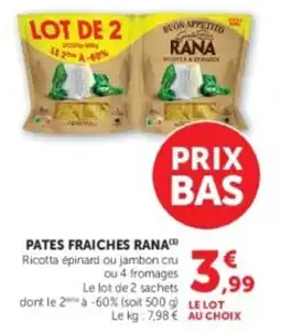 U Express Pates fraiches rana offre