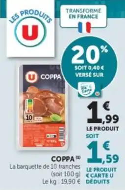 U Express Coppa offre