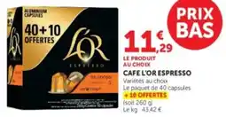 U Express Cafe l'or espresso offre