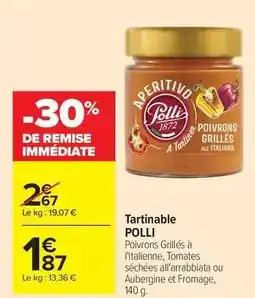 Carrefour Market Polli - tartinable offre