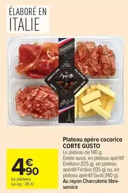 Carrefour Market Plateau apéro cocorico offre