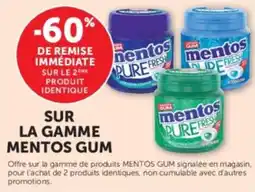U Express Sur la gamme mentos gum offre