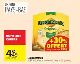 Carrefour Market Leerdammer - 27.5% m.g. dans le produit fini offre