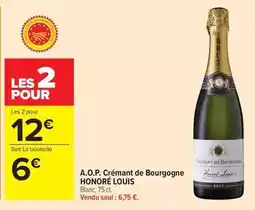 Carrefour Market Brut - a.o.p. crémant de bourgogne honore louis offre