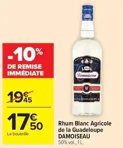 Carrefour Market Rhum blanc agricole de la guadeloupe offre