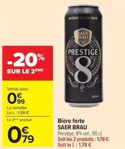 Carrefour Market Bière forte offre
