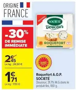 Carrefour Market Fini - roquefort a.o.p offre