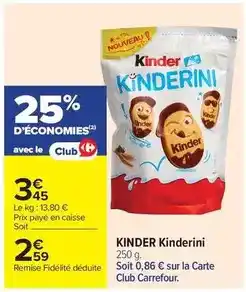 Carrefour Market Ferrero rocher - kinder kinder offre