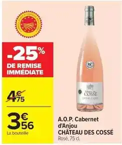 Carrefour Market A.o.p. cabernet d'anjou offre