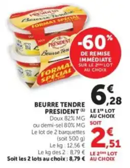 U Express Beurre tendre president offre