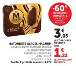 U Express Batonnets glaces magnum offre