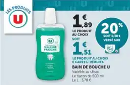 U Express Bain de bouche u offre