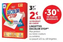 U Express Lingettes decolor stop offre
