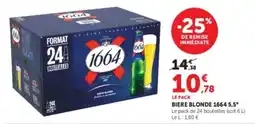 U Express Biere blonde 1664 5,5° offre