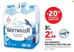 U Express Eau minerale naturelle wattwiller offre