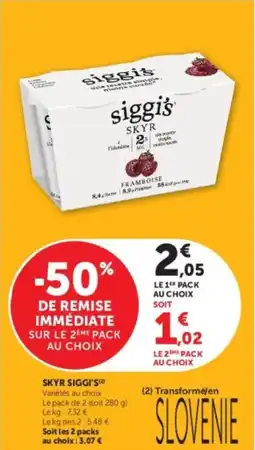 U Express Skyr siggi's offre