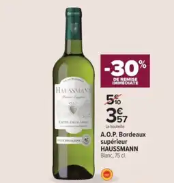 Carrefour Contact A.o.p. bordeaux supérieur haussmann offre