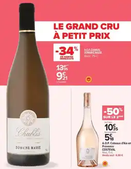 Carrefour Contact A.o.p. chablis domaine masse offre