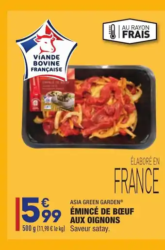 ALDI Émincé de bœuf aux oignons offre
