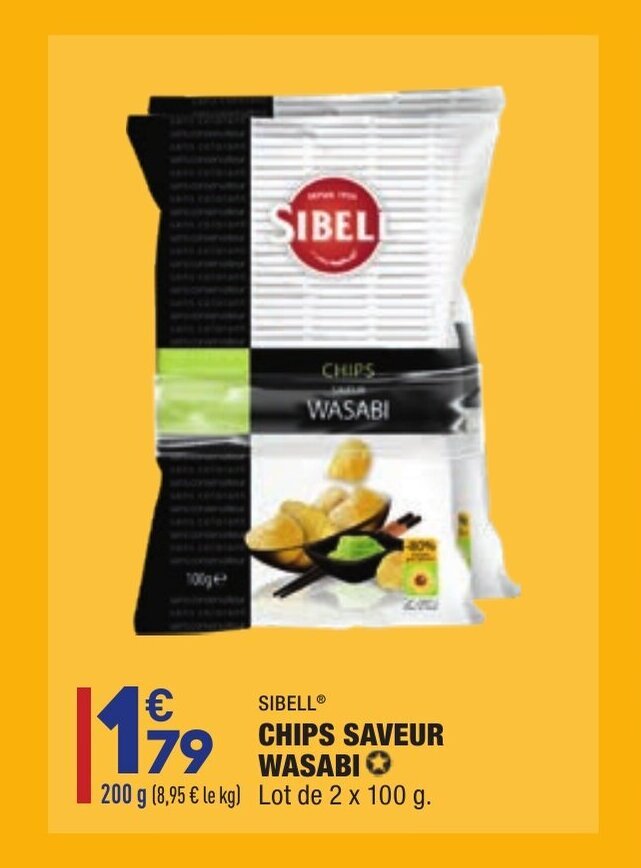 Promo Chips saveur wasabi chez ALDI