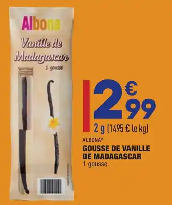 ALDI Gousse de vanille de madagascar offre
