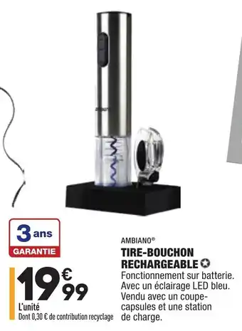 ALDI Tire-bouchon rechargeable offre