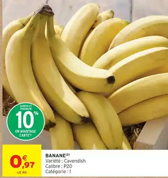Intermarché Express Banane offre