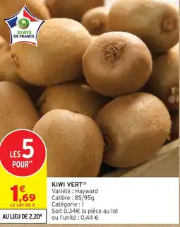 Intermarché Express Kiwi vert offre