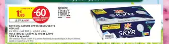 Intermarché Yoplait skyr 0% nature offre découverte offre