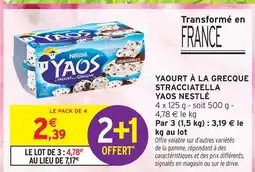 Intermarché Express Yaos nestlé yaourt à la grecque stracciatella offre