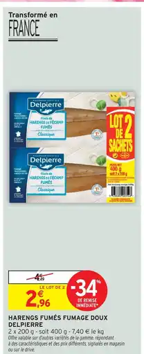 Intermarché Delpierre harengs fumés fumage doux offre