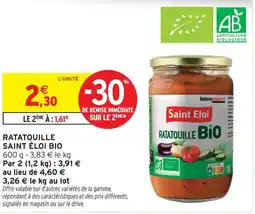 Intermarché Express Saint eloi bi ratatouille bio offre