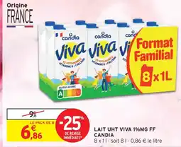 Intermarché Express Candia lait uht viva 1% mg ff offre