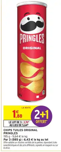 Intermarché Express Pringles chips tuiles original offre