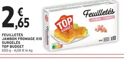 Intermarché Express Top budget feuilletés jambon fromage surgelés offre