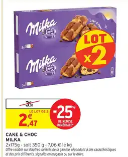 Intermarché Milka cake & choc offre