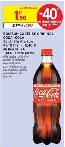 Intermarché Coca -cola boisson gazeuse original offre
