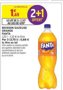 Intermarché Fanta boisson gazeuse orange offre