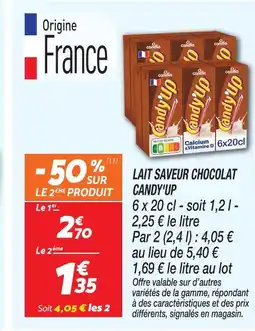 Netto Candia candy'up lait saveur chocolat offre