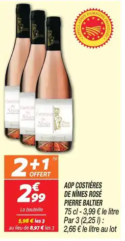 Netto Pierre baltier aop costières de nîmes rosé offre