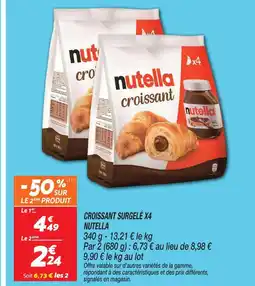 Netto Nutella croissant surgelé x4 offre