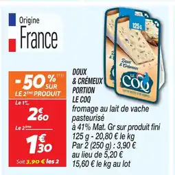 Netto Le coq doux & crémeux portion offre