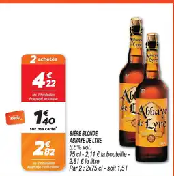Netto Abbaye de lyre bière blonde offre