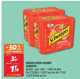 Netto Schweppes boisson gazeuse agrumes offre