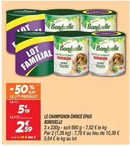 Netto Bonduelle le champignon émincé épais offre